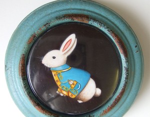 Contemporary art entitled Blue Rabbit in the category Animal  available to buy online at The Leith Gallery, Edinburgh, Scotland, UK | Scottish Art | Scottish Contemporary Art | Edinburgh Contemporary Art | Scottish Contemporary Art | Contemporary Art Scotland | Edinburgh Art Gallery | Scottish Art Gallery | Art Gallery Scotland