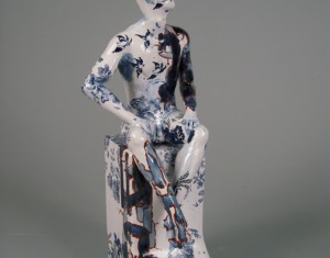 Contemporary art entitled Seated Male Nude on Plinth 1 in the category Ceramics  available to buy online at The Leith Gallery, Edinburgh, Scotland, UK | Scottish Art | Scottish Contemporary Art | Edinburgh Contemporary Art | Scottish Contemporary Art | Contemporary Art Scotland | Edinburgh Art Gallery | Scottish Art Gallery | Art Gallery Scotland