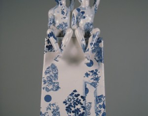 Contemporary art entitled 2 Pugilists Waiting for the Swifts in the category Ceramics  available to buy online at The Leith Gallery, Edinburgh, Scotland, UK | Scottish Art | Scottish Contemporary Art | Edinburgh Contemporary Art | Scottish Contemporary Art | Contemporary Art Scotland | Edinburgh Art Gallery | Scottish Art Gallery | Art Gallery Scotland